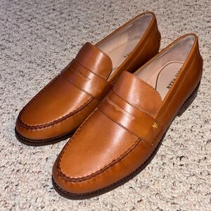 Men's Tan Leather Loafers